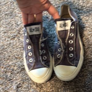 Converse Blue Canvas Slip-On Shoes